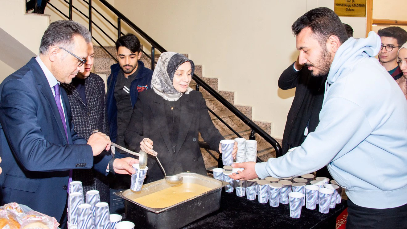 Soup was served to students at Selçuk University